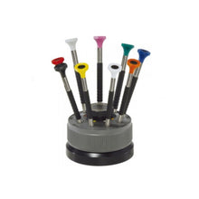 Load image into Gallery viewer, Bergeon 6899-S09 watchmaker ergonomic screwdrivers on a rotating base