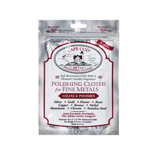 Load image into Gallery viewer, Cape Cod fine metal polishing cloths 2 in pack