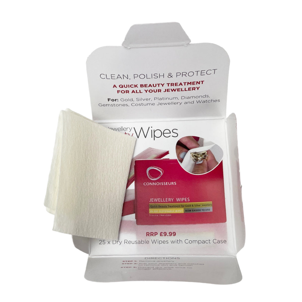 Connoisseurs cleaning wipes for silver –