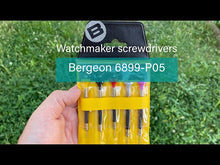 Load and play video in Gallery viewer, Bergeon 6899-P05 assortment of 5 watchmakers ergonomic screwdrivers