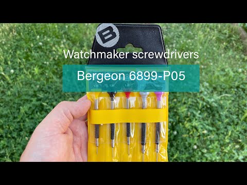 Swiss Bergeon 6899 Ergonomic Screwdriver with Slotted Blade 1.4 or 1.6 -  Strapcode