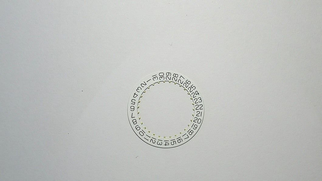 Sellita SW200-1 white date ring indicator part