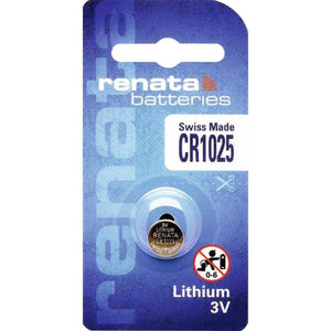 1 x Renata 1025 Lithium Coin Cell Watch Battery Swiss Made