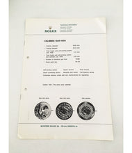 Load image into Gallery viewer, Genuine Rolex Watch 1520 and 1525 Technical Information Service Catalog 1973
