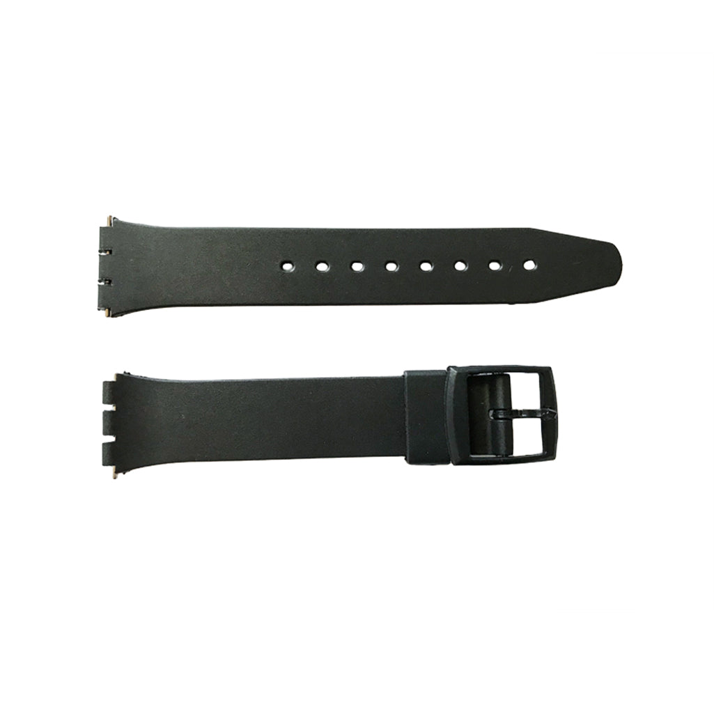 Swatch special rubber strap smooth with plastic clasp 17mm