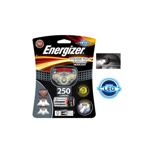 Energizer Head Torch, Vision HD Focus Headlight, Batteries Included