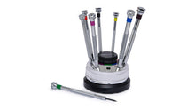 Load image into Gallery viewer, Beco Technic set of 9 watchmaker&#39;s screwdrivers on a rotating base

