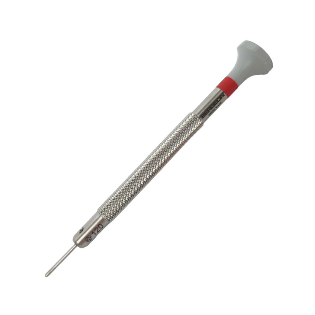 Bergeon 30081-C-120 stainless steel screwdriver with cross blade 1.20 mm for watchmakers