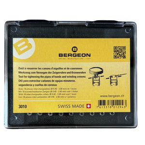 Bergeon 3010 tool for tightening the pipes of hands & winding crowns