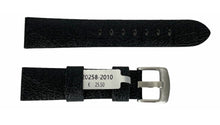 Load image into Gallery viewer, Black watch strap Vegan Apple fibres graduated 20mm
