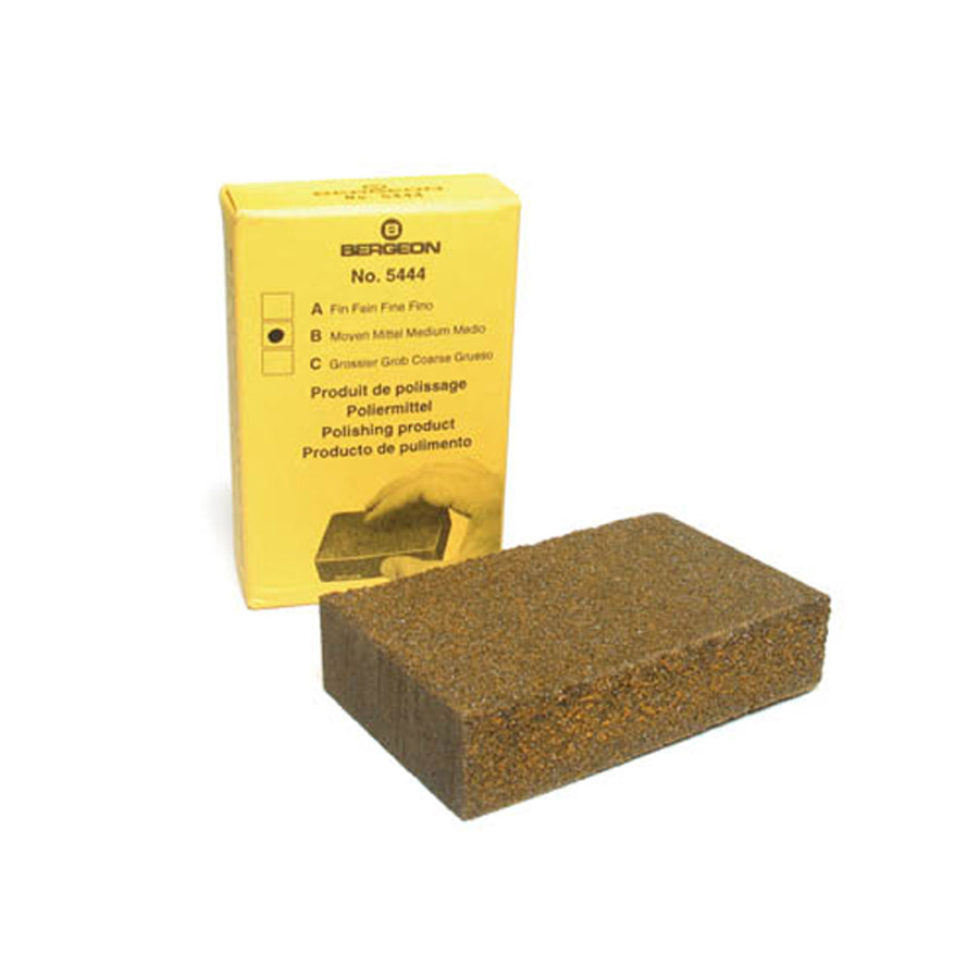 Block of adhesive powder Bergeon 5444-B for polishing, unrusting, cleaning satin finish