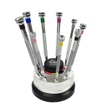 Load image into Gallery viewer, Boley assortment of 9 screwdrivers on a rotating base
