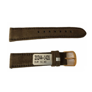 Brown Amaretta leather watch strap for ladies watches 14mm