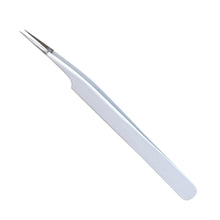 Load image into Gallery viewer, Buzzufy C17 white coated tweezer for watch parts, non-magnetic, 120mm
