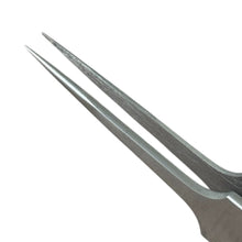 Load image into Gallery viewer, Buzzufy D15 steel non-magnetic watchmaker tweezer for hairsprings, 125mm
