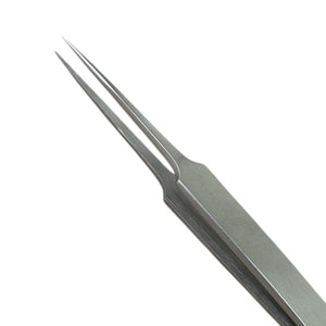 Buzzufy D15 steel non-magnetic watchmaker tweezer for hairsprings, 125mm