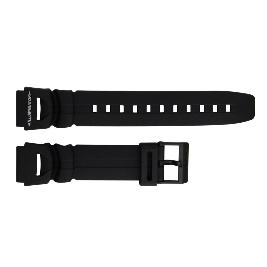 Casio 10018051 18 mm plastic black strap for watch WS-300-1BV, WS-300-1BVS, WS-300-7BV, WS-300-7BV (51)