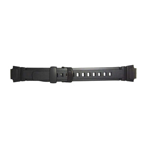 Casio 10212268 black rubber strap for watch AQ-180-W-1BV, AQ-180-W-7BV, W-213-1AV, W-213-1AV (323), W-213-2AV, W-213-1AV (323), W-213-9AV, W-213-9AV (323)