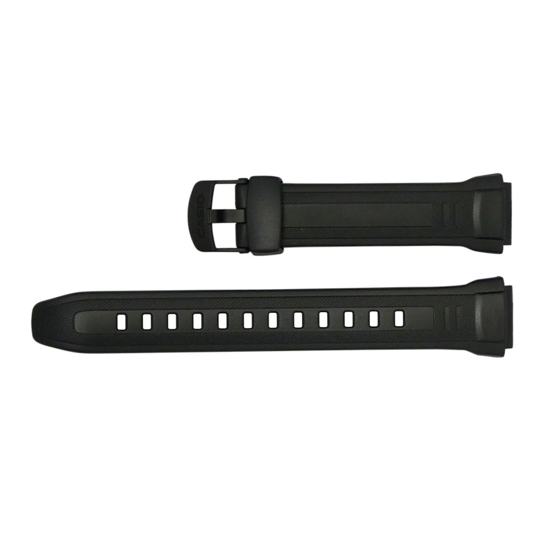 Casio 10300101 18 mm plastic black strap for watch W-212H-1AV, W-212H-9AV, W-212H-9AV 32