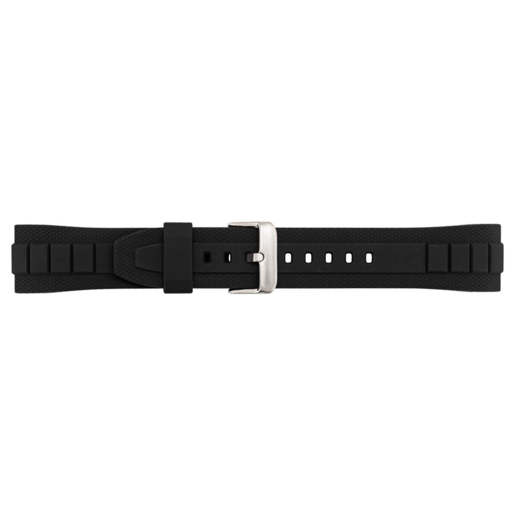 Casio 10328600 20 mm black rubber strap for watch MTF-E001-1AV, MTF-E001-7AV, MTF-E002-7AV and MTF-E002B-1AV