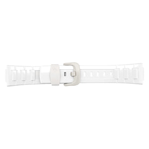 Casio 10349444 23 mm white silicone strap for watch BGD-120P, BLX-100