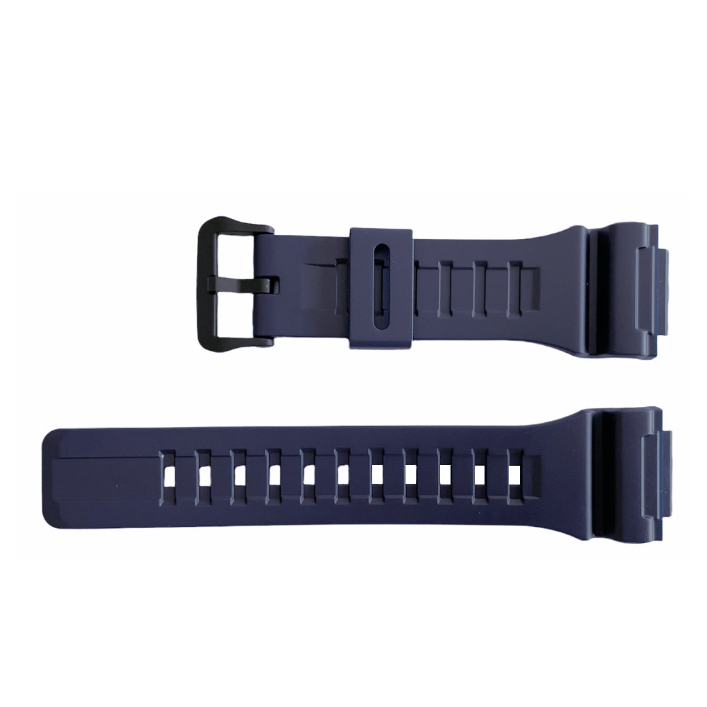 Casio 10410726 28/21/18 mm rubber blue strap for watch  AEQ-110W-2AV, AQ-S810W-2AV, W-735H-2AV