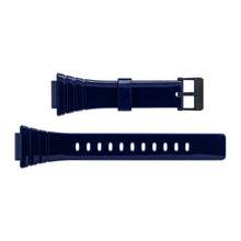 Load image into Gallery viewer, Casio 10435865 18 mm blue rubber strap for watch W-215H-2AV
