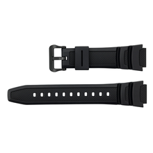 Load image into Gallery viewer, Casio 10569210 19 mm plastic black strap for watch W-218H-1AV, W-218H-3AV, W-218H-5BV

