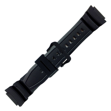 Load image into Gallery viewer, Casio 10569210 19 mm plastic black strap for watch W-218H-1AV, W-218H-3AV, W-218H-5BV
