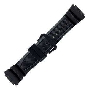 Casio 10569210 19 mm plastic black strap for watch W-218H-1AV, W-218H-3AV, W-218H-5BV