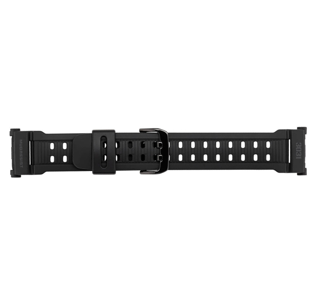 Casio 171602163 16 mm black rubber strap for watch W-87H-1A2VH, W-87H-1VH, W-88H-1VH