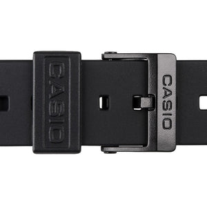 Casio plastic black watch strap 71604416 for MQ-24 MQ-58, MQ-104, 16 mm