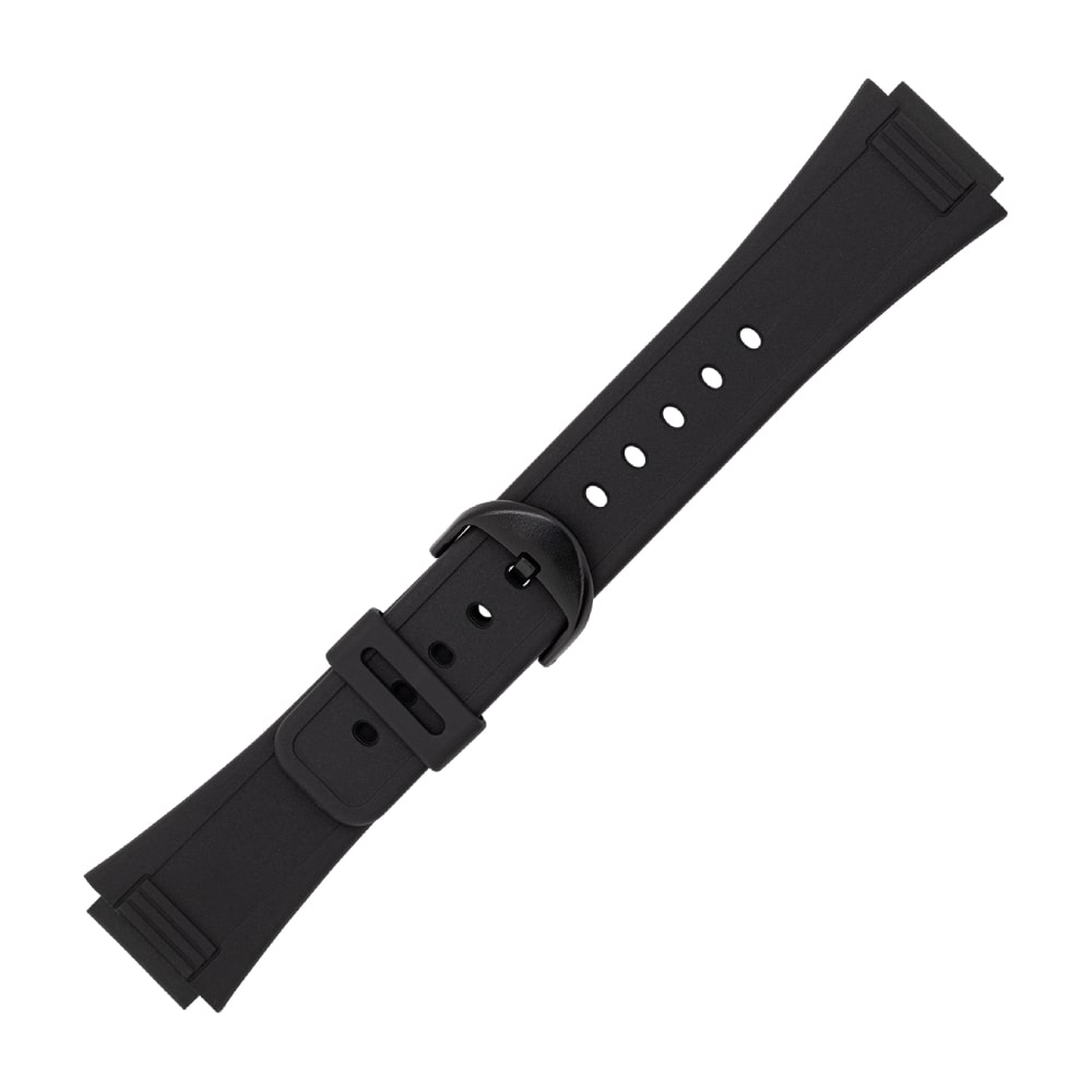 Casio plastic black watch strap 71607394 for DW-6900, DW-8700, G-6900, GW-6900, 16 mm