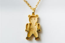 Load image into Gallery viewer, Charme Teddy Bear Pendant 14k Solid Gold with necklace jewelry for ladies
