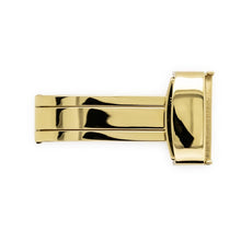 Load image into Gallery viewer, Folding clasps for watch leather straps, gold plated, 14 mm

