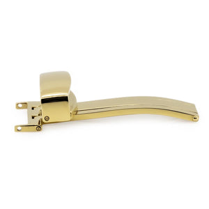 Folding clasps for watch leather straps, gold plated, 14 mm