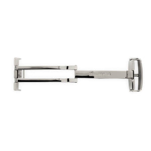 Folding clasps for watch leather straps, stainless steel, 20 mm