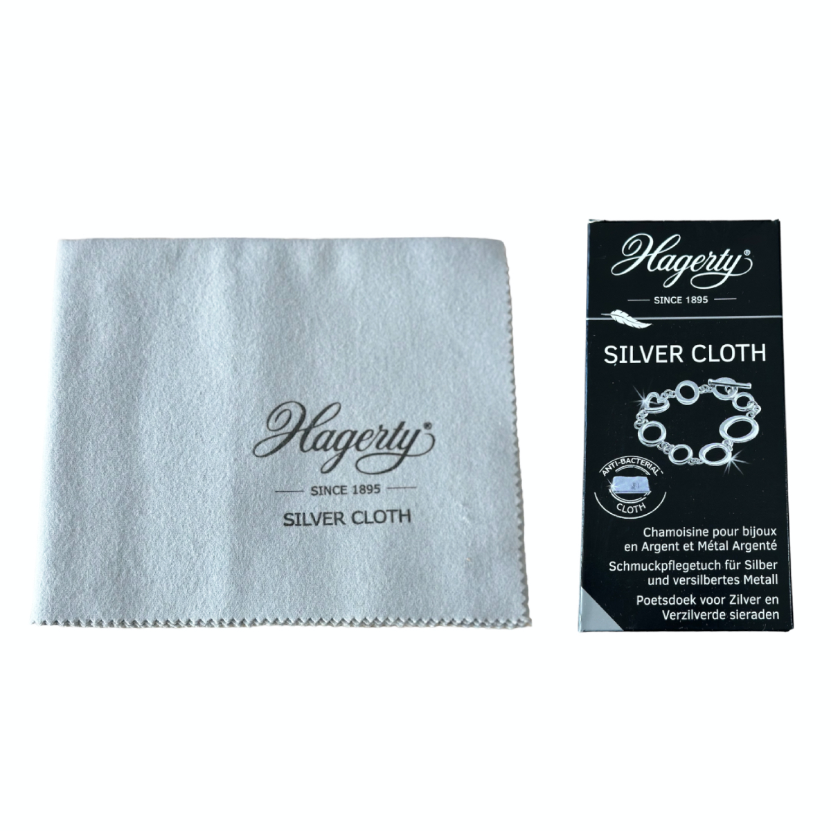 Silbo Cleaning Cloth for Silver Jewelry, Cotton, 30 x 24 cm