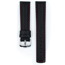 Load image into Gallery viewer, Hirsch 02592052-2-18 Carbon watch strap L 18mm
