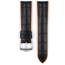 Load image into Gallery viewer, Hirsch Andy L 0927628050-2-20 alligator embossing orange leather watch strap 20mm
