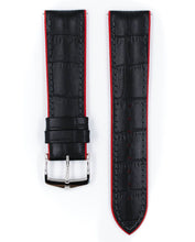 Load image into Gallery viewer, Hirsch Andy L red alligator embossed leather strap for watch 22mm 0922028050-22
