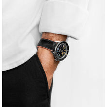 Load image into Gallery viewer, Hirsch Andy M black with pink calf leather watch strap
