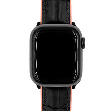 Load image into Gallery viewer, Hirsch Andy M black with pink calf leather watch strap
