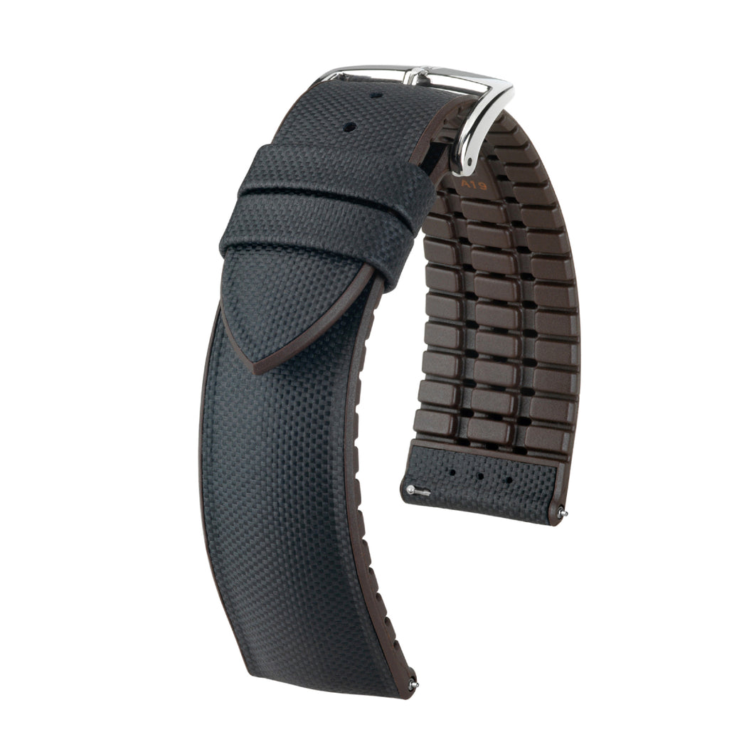 Hirsch Arne 0921094050-2-18 black calf watch strap 18 mm