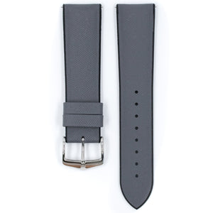 Hirsch Arne 0925094030-2-18 silver grey watch strap 18 mm