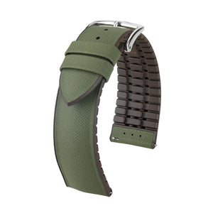 Hirsch Arne L 0921094040-2-18 green watch strap 18 mm