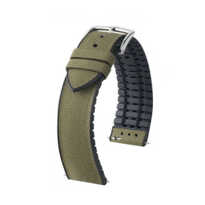 Hirsch Arne L 0925090040-2-18 Animal Free green watch strap 18 mm