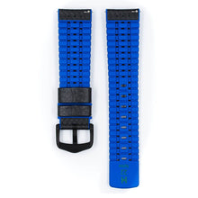 Load image into Gallery viewer, Hirsch Ayrton L black and blue calf leather watch strap 20 mm 0918092050-5-20
