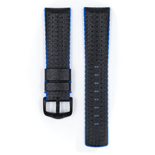 Load image into Gallery viewer, Hirsch Ayrton L black and blue calf leather watch strap 20 mm 0918092050-5-20
