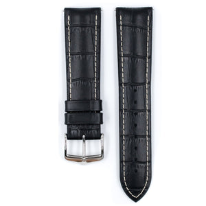 Hirsch George L 0925128050-2-20 leather calfskin black watch strap 20mm